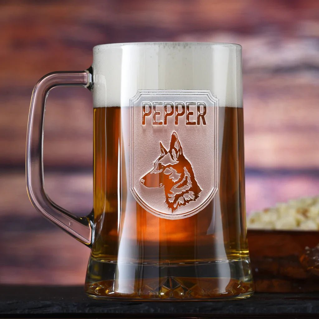 Man&#39;s Best Friend Beer Mug | 16 oz Custom Dog Beer Mug