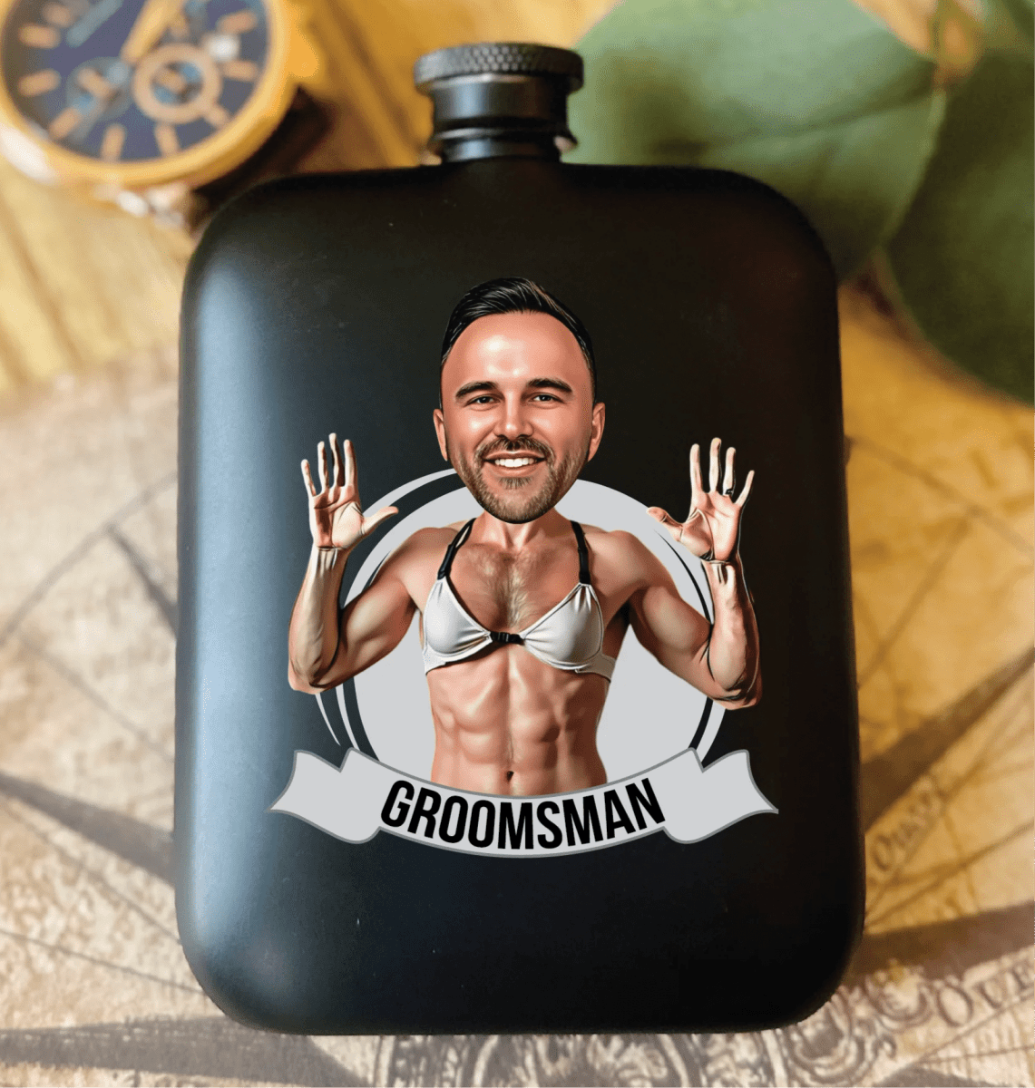 Groomsman Grins Flask - Flask - GroomsDay