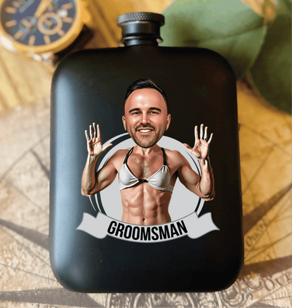 Groomsman Grins Flask - Flask - GroomsDay