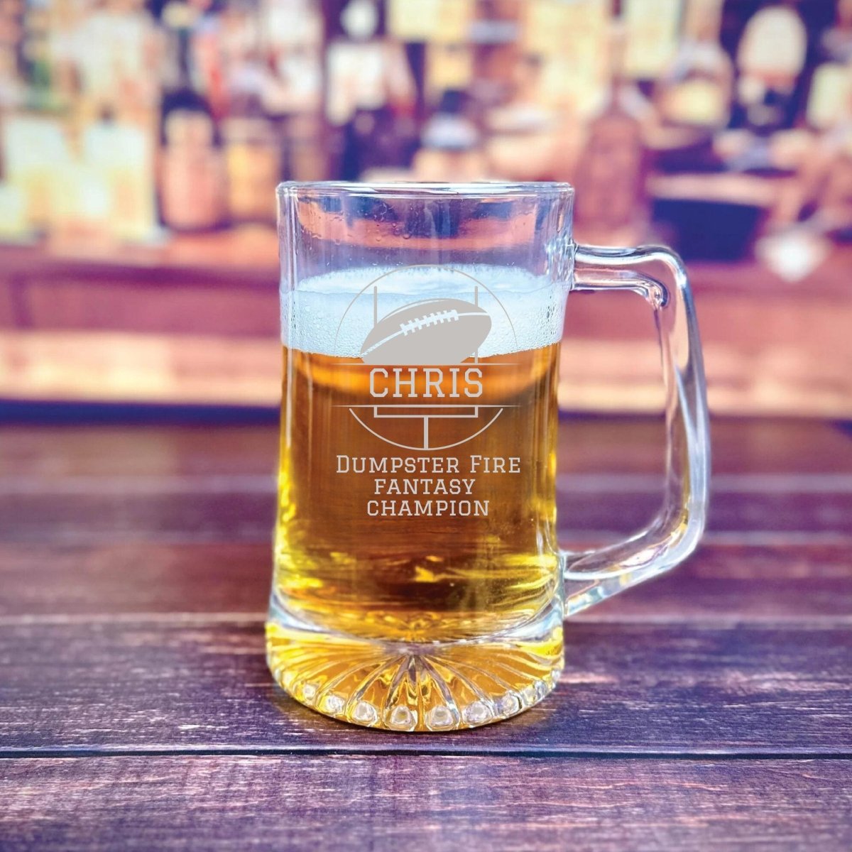 Champions Beer Mug - Football - GroomsDay