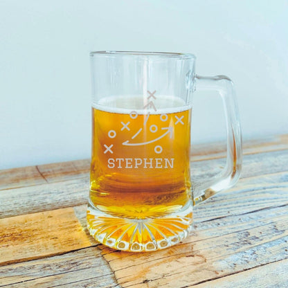 Redzone Beer Mug - Football - GroomsDay