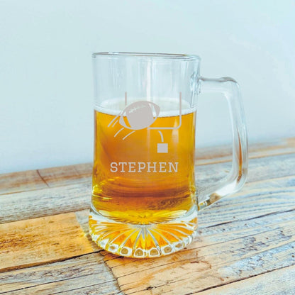 Redzone Beer Mug - Football - GroomsDay