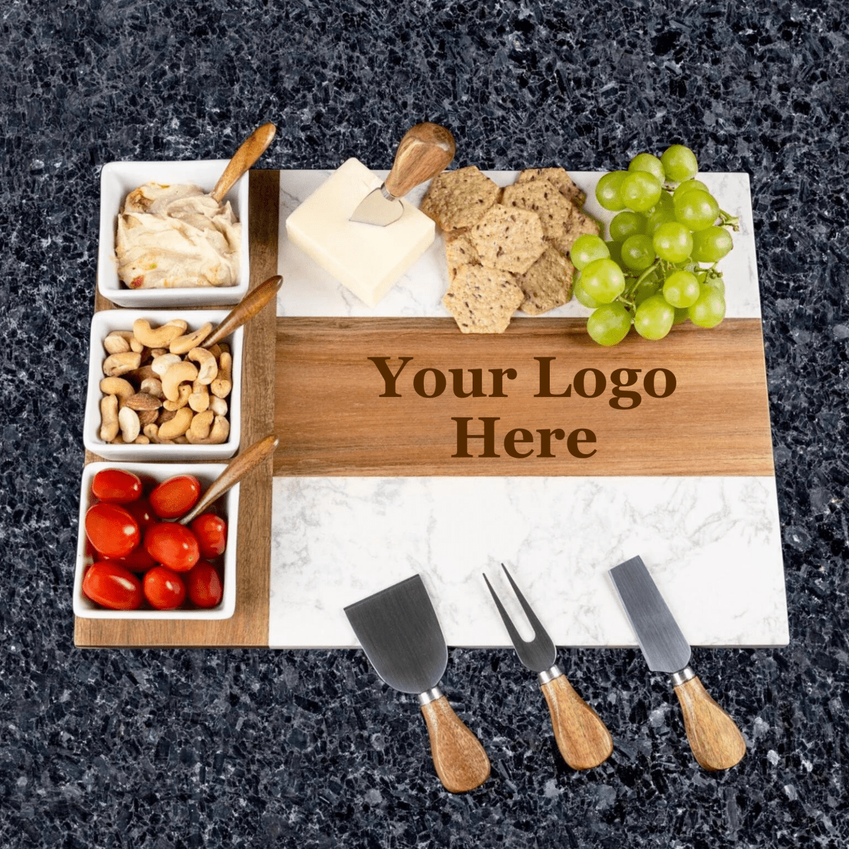 Custom Logo Entertainers Tray - Cutting Board - GroomsDay