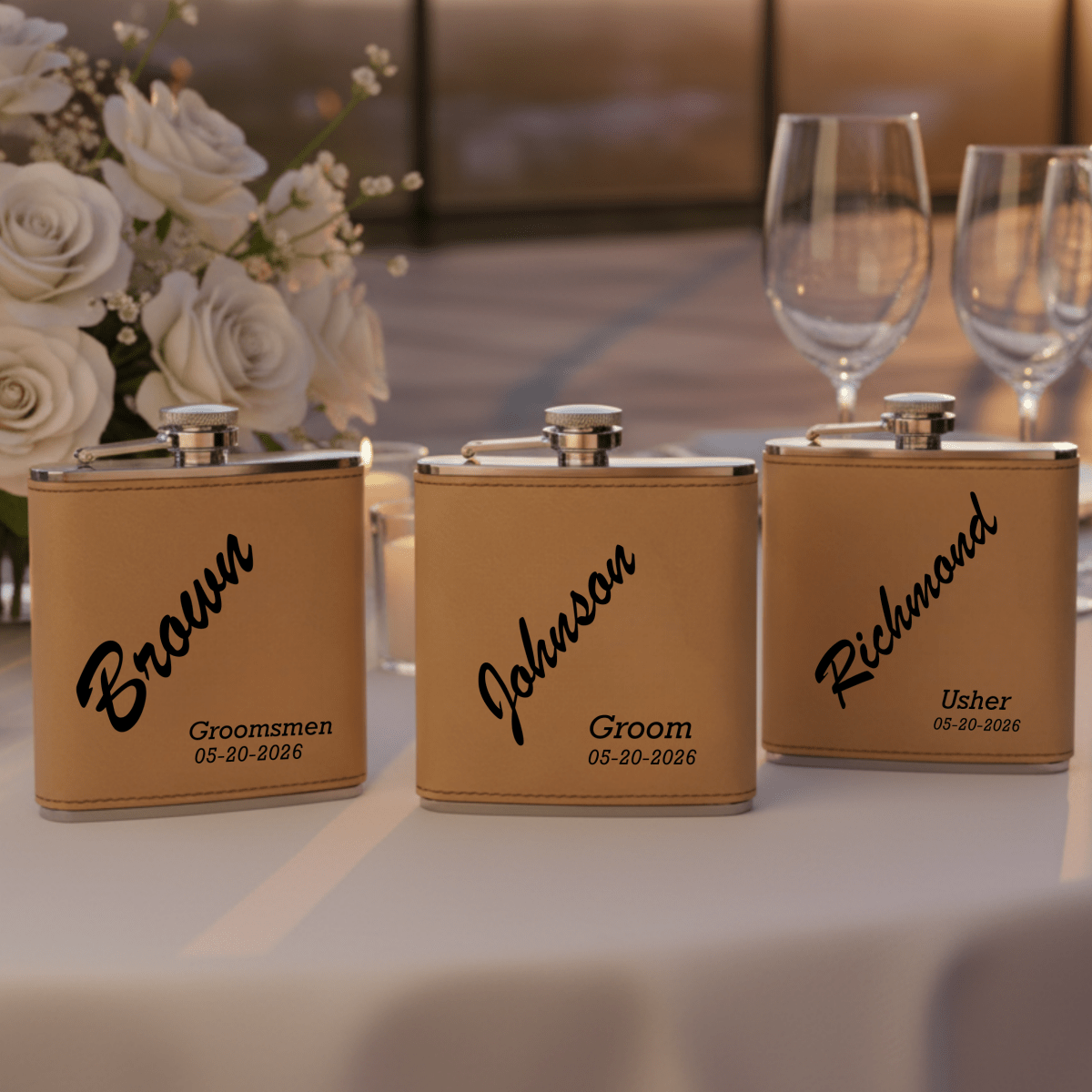 Trailblazer Groomsmen Flask - Groomsmen - GroomsDay