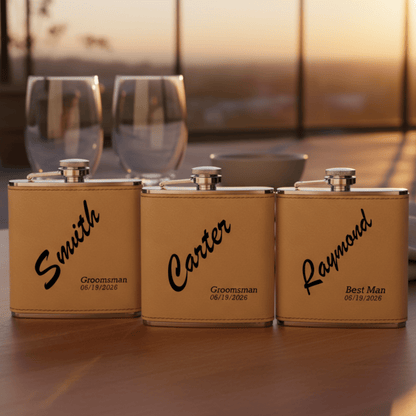Trailblazer Groomsmen Flask - Groomsmen - GroomsDay