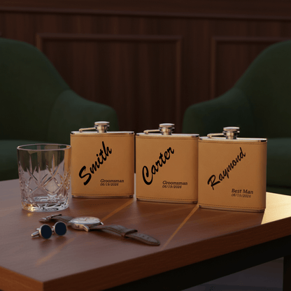 Trailblazer Groomsmen Flask - Groomsmen - GroomsDay