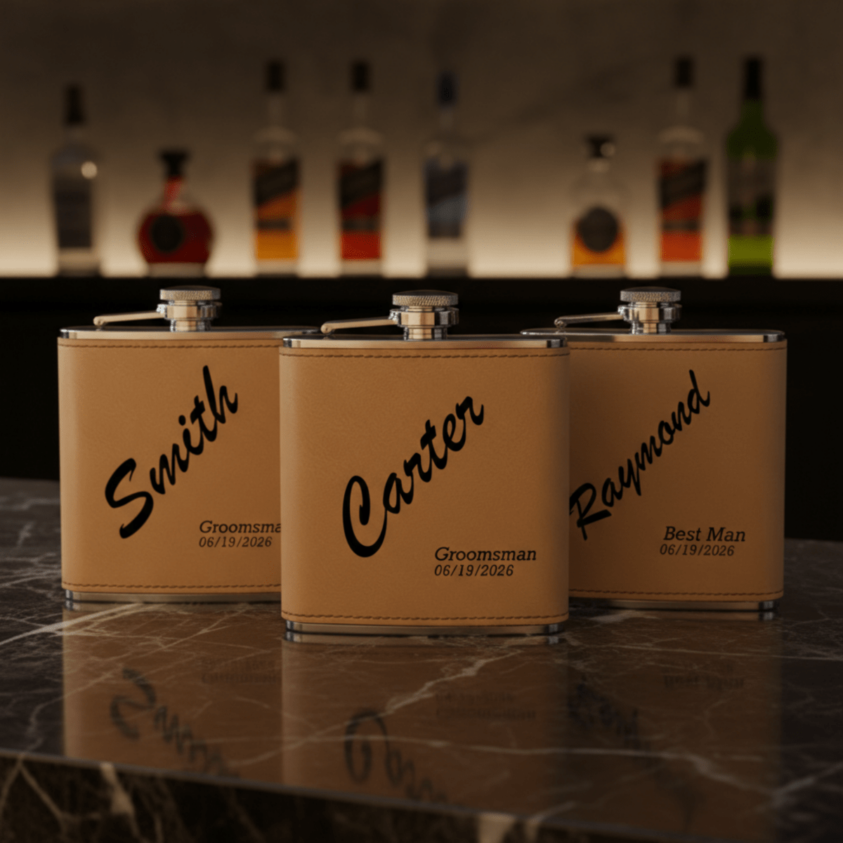Trailblazer Groomsmen Flask - Groomsmen - GroomsDay