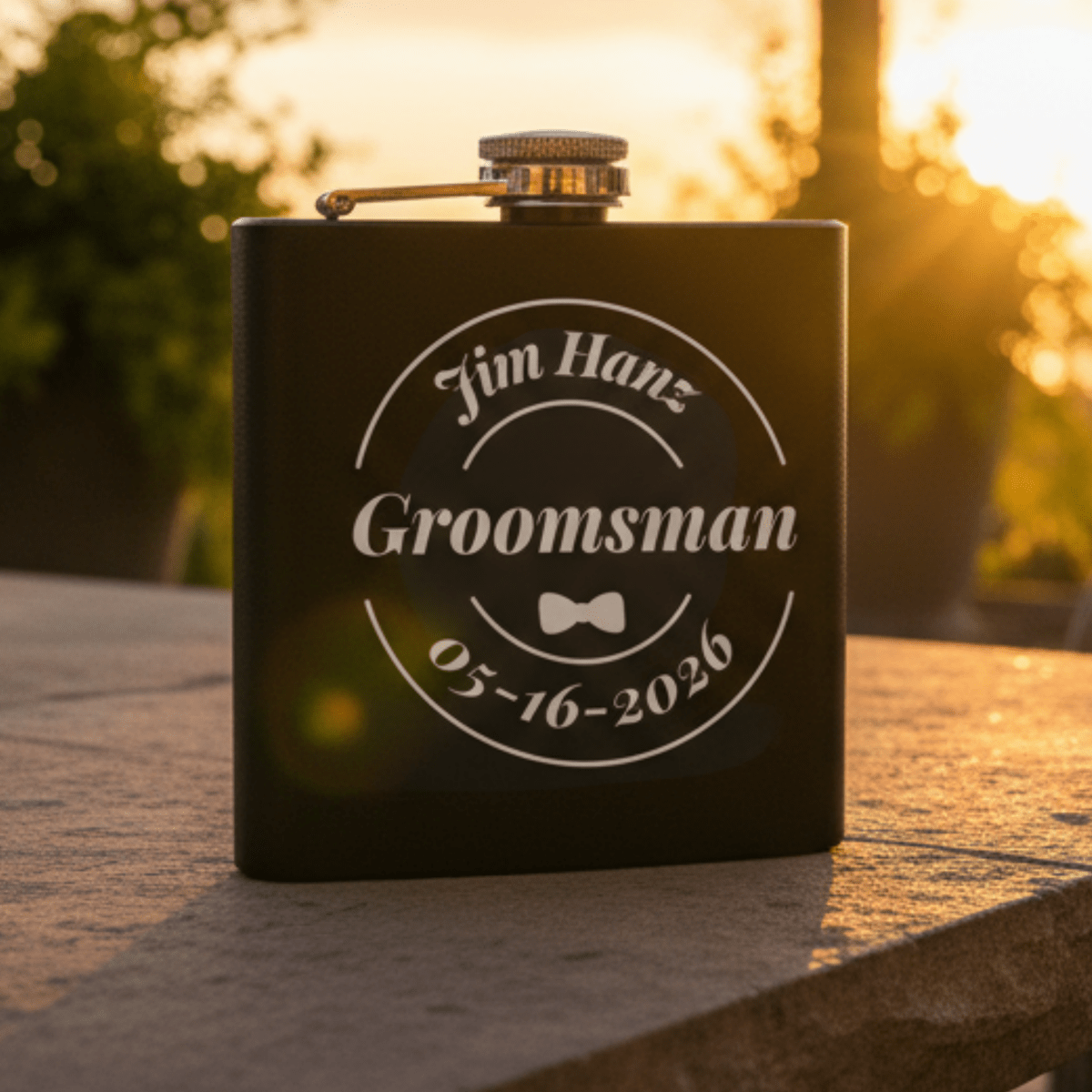 Fine Reserve Grooms Crew Flask - Custom Flasks - GroomsDay