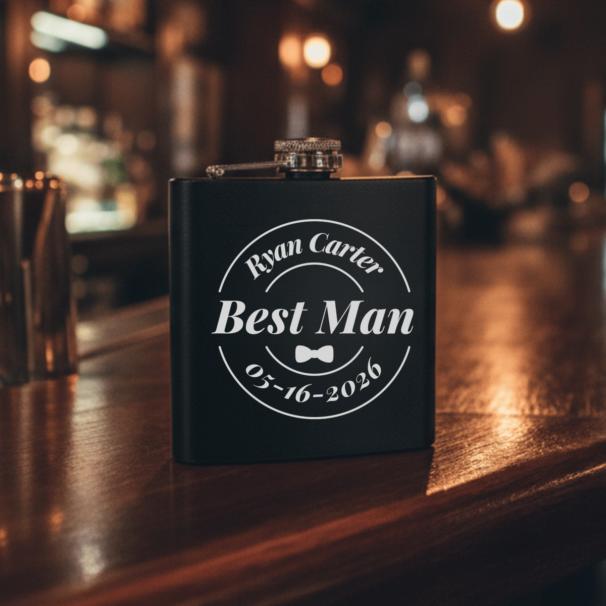 Fine Reserve Grooms Crew Flask - Custom Flasks - GroomsDay