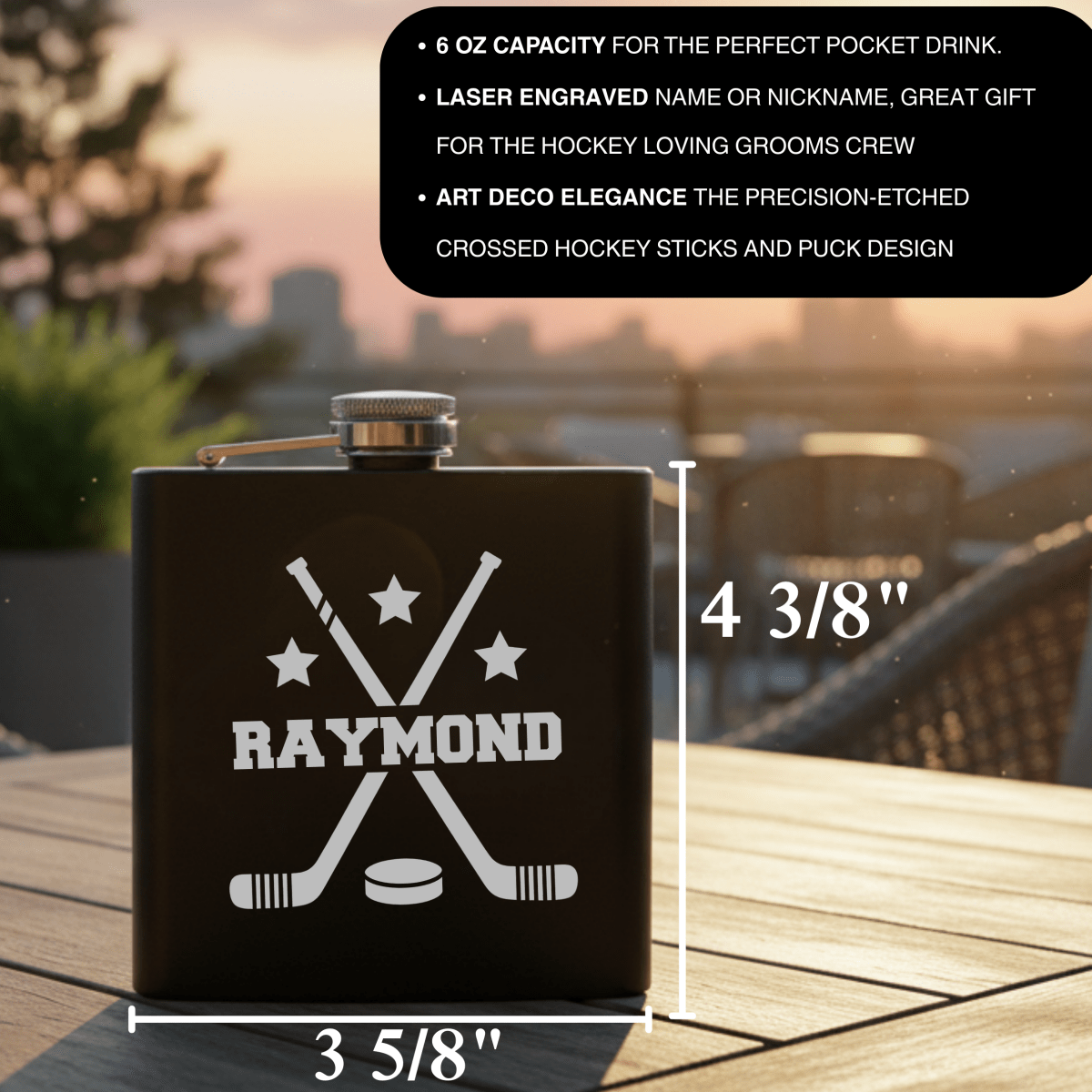Penalty Box Flask - Sports Groomsmen Gifts - GroomsDay