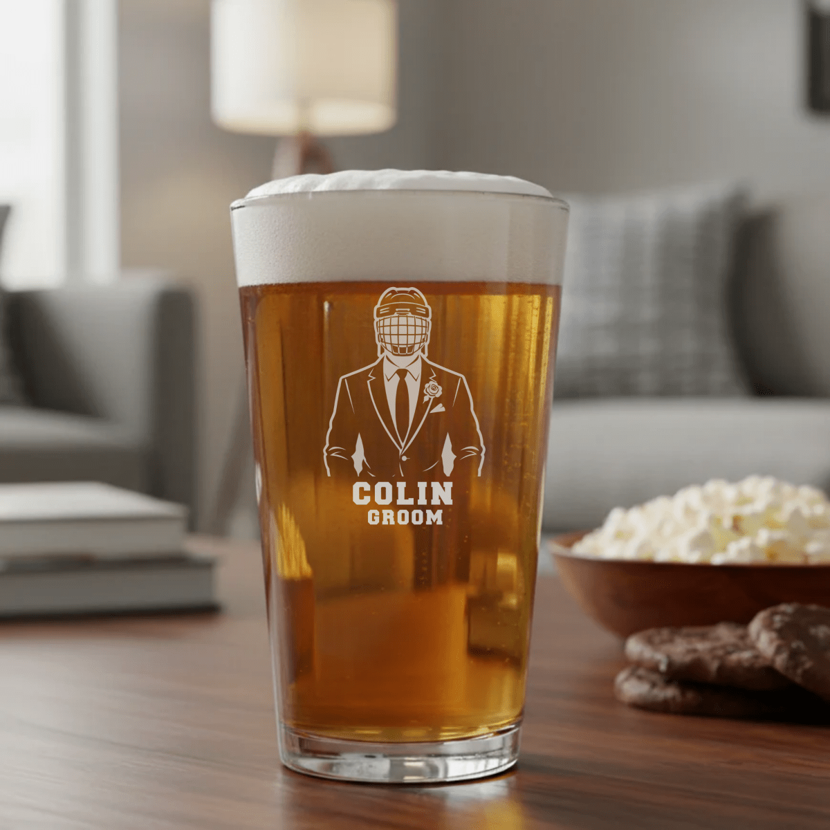 Goon Squad Wedding Pint - Sports Groomsmen Gifts - GroomsDay
