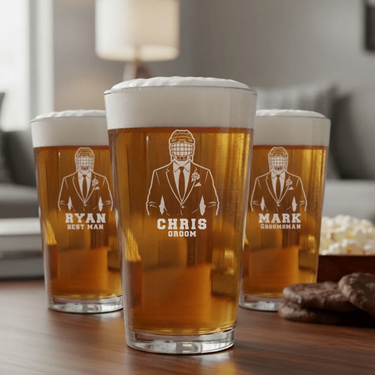 Goon Squad Wedding Pint - Sports Groomsmen Gifts - GroomsDay