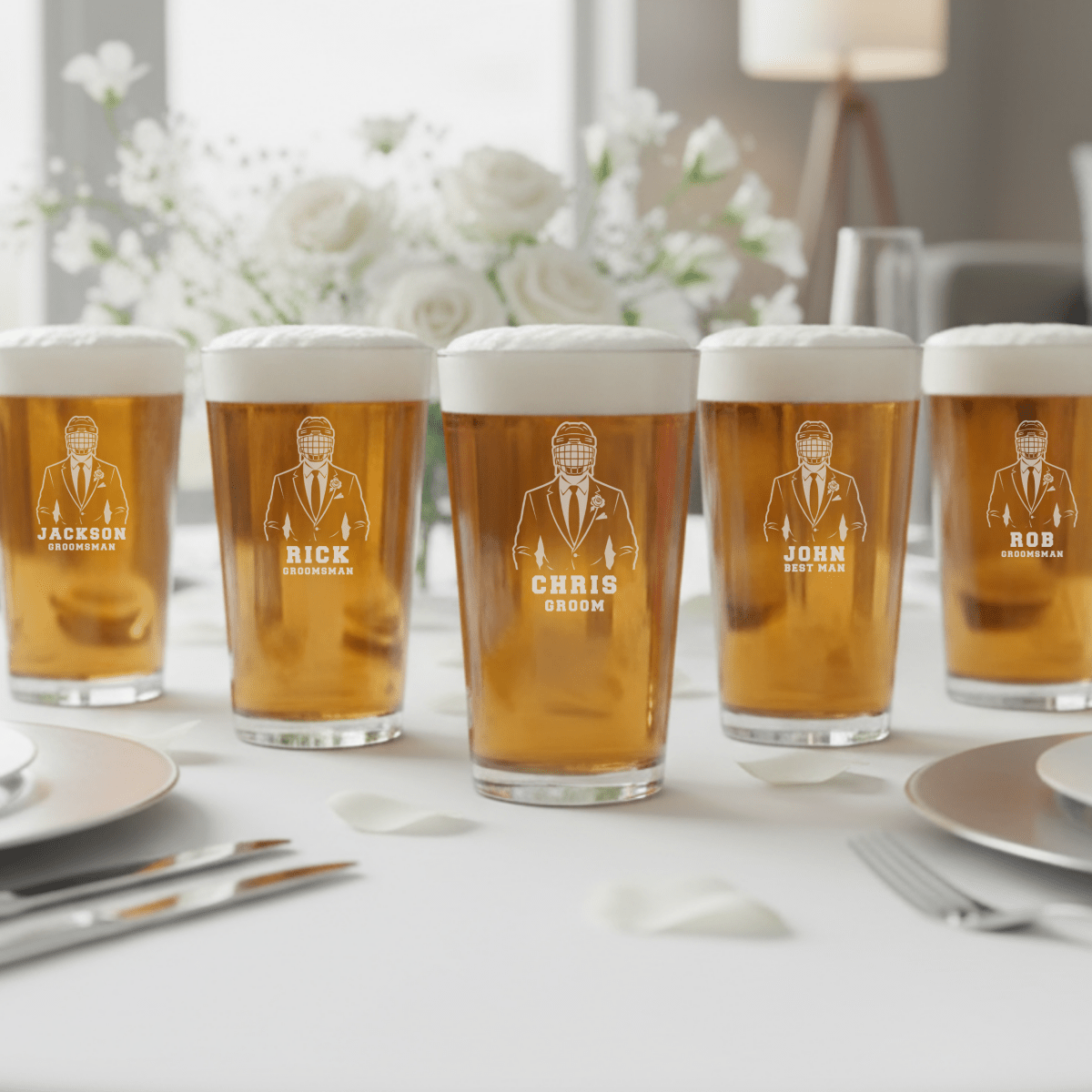 Goon Squad Wedding Pint - Sports Groomsmen Gifts - GroomsDay
