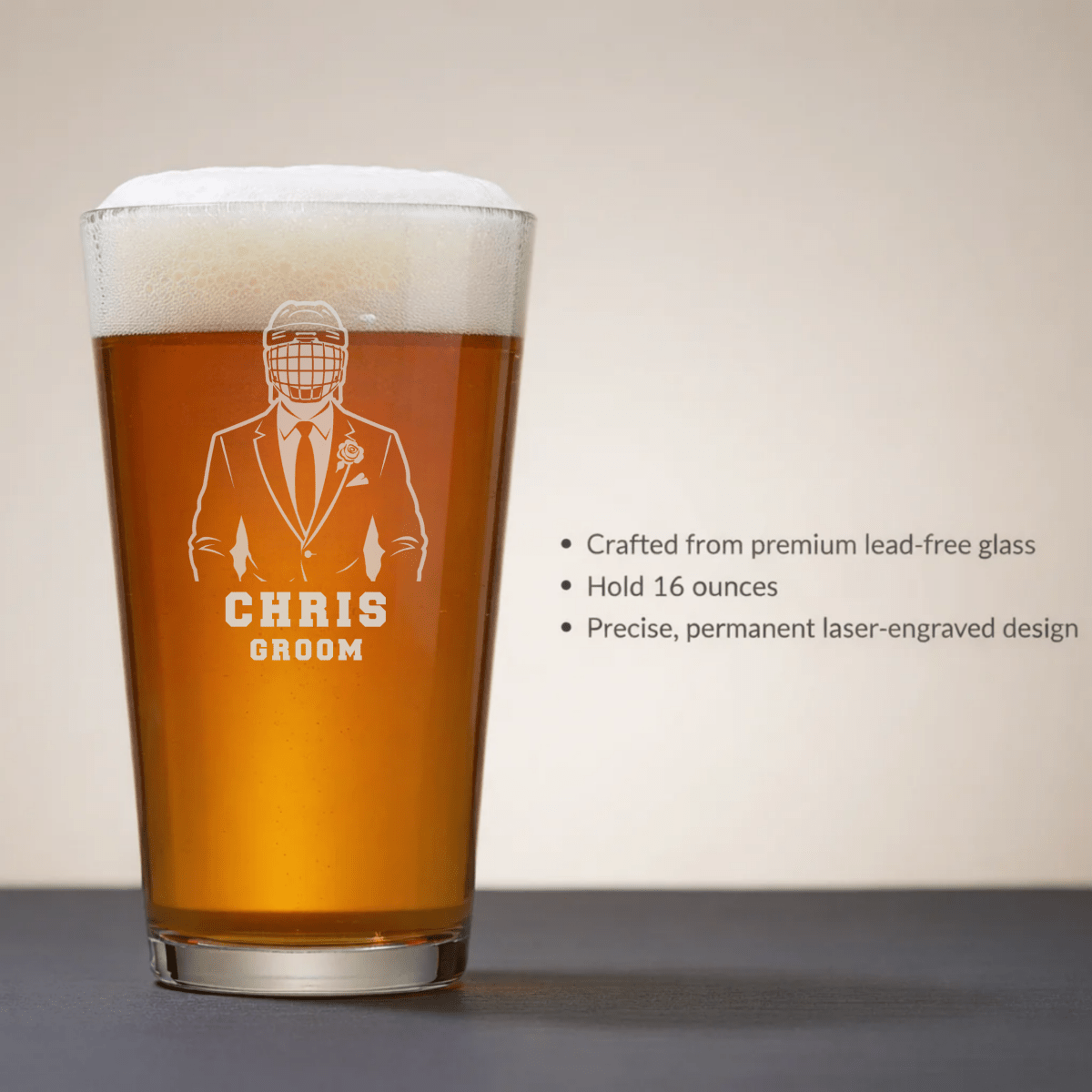 Goon Squad Wedding Pint - Sports Groomsmen Gifts - GroomsDay
