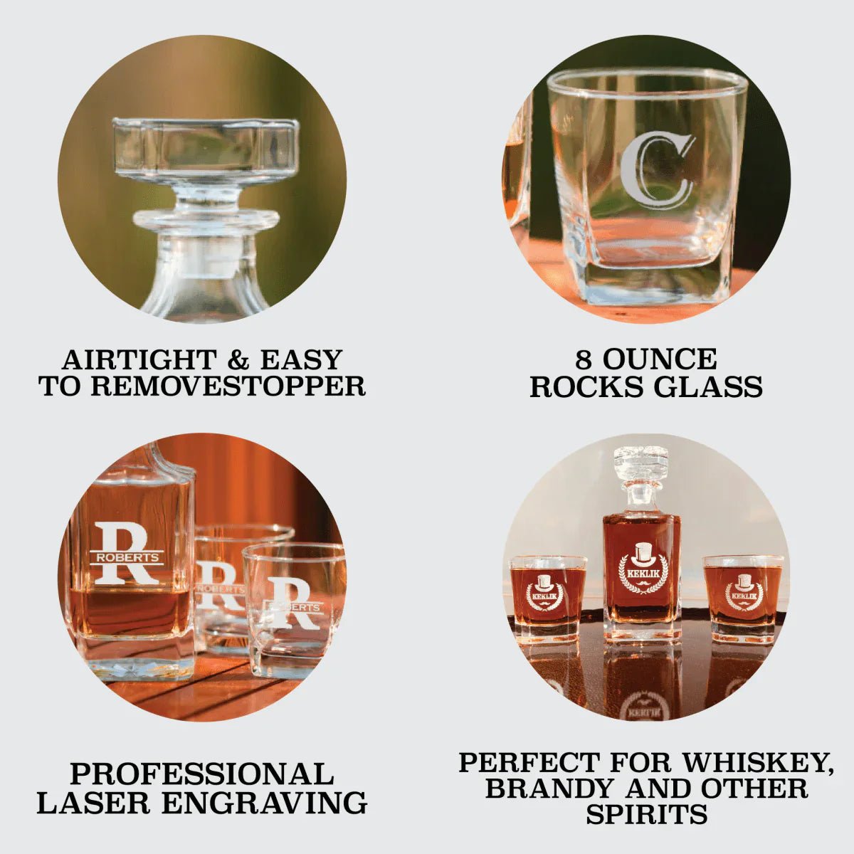 Quality Piece of Glass - Whiskey - GroomsDay