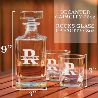 Custom Logo Decanter - Golf Outing - GroomsDay