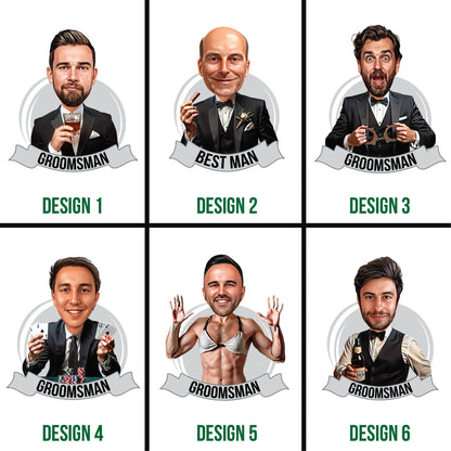 Groomsman Grins Flask