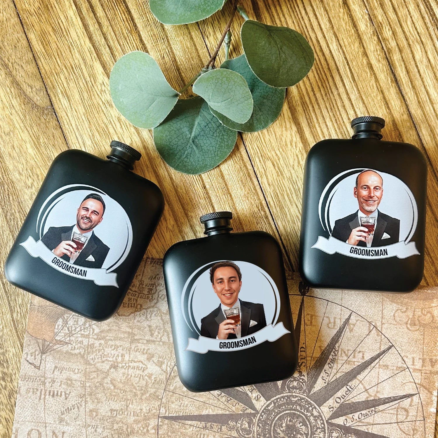 Groomsman Grins Flask