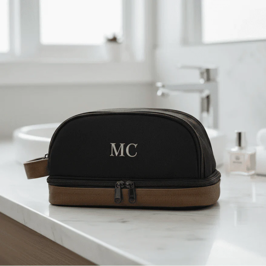 Canvas Toiletry Bag - Toiletry Bag - GroomsDay