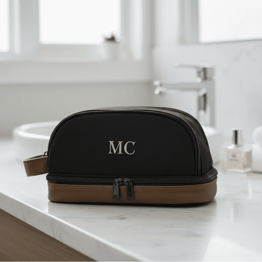 Canvas Toiletry Bag - Toiletry Bag - GroomsDay