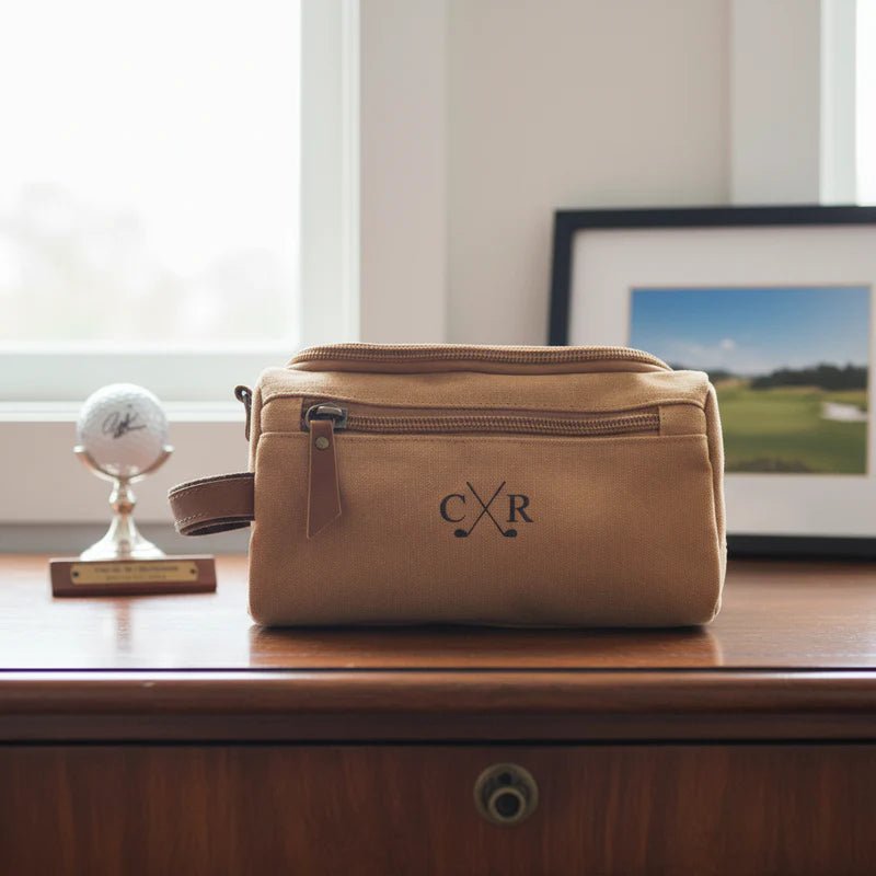 Crossed Golf Club Toiletry Bag - Golf - GroomsDay