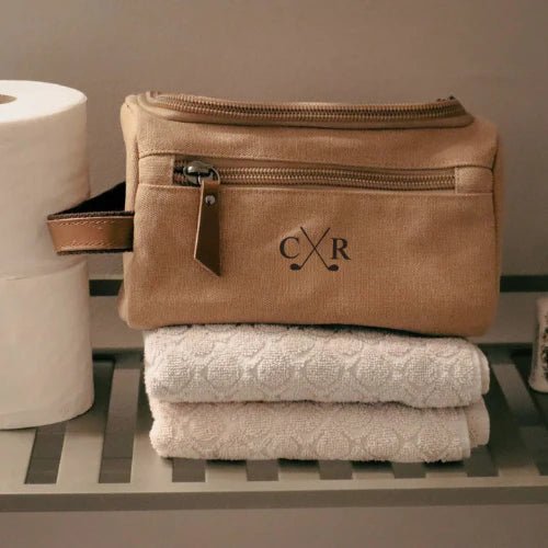 Crossed Golf Club Toiletry Bag - Golf - GroomsDay