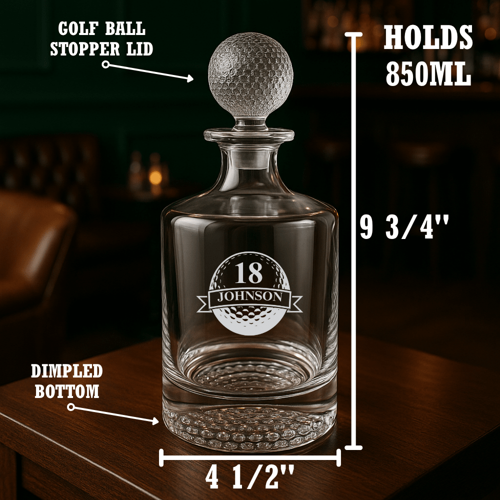 Clubhouse Whiskey Decanter - Golf - GroomsDay