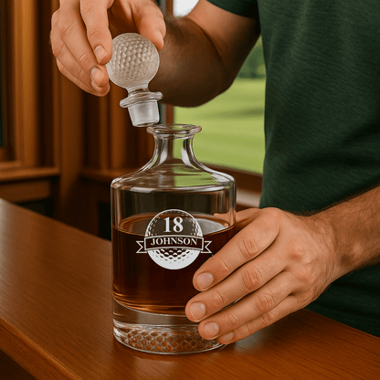 Clubhouse Whiskey Decanter - Golf - GroomsDay