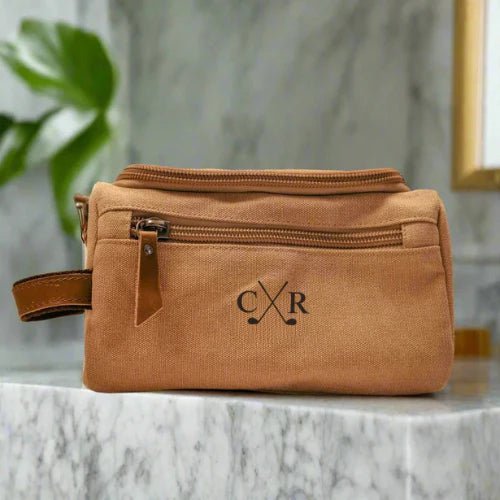 Crossed Golf Club Toiletry Bag - Golf - GroomsDay