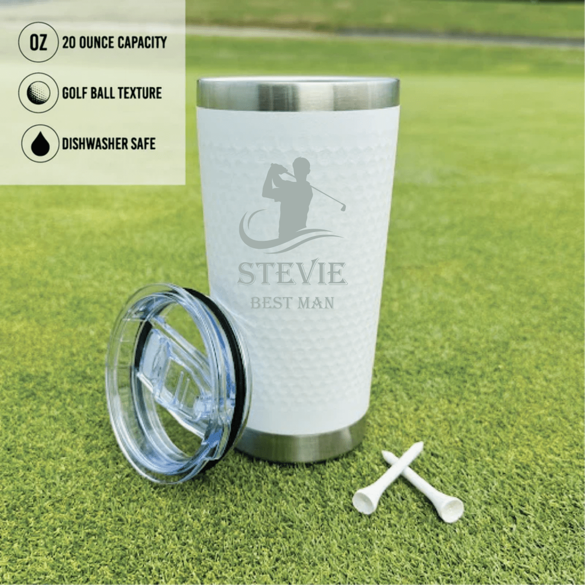 Grooms Crew Golf Ball Tumbler - Groomsmen Gifts - GroomsDay