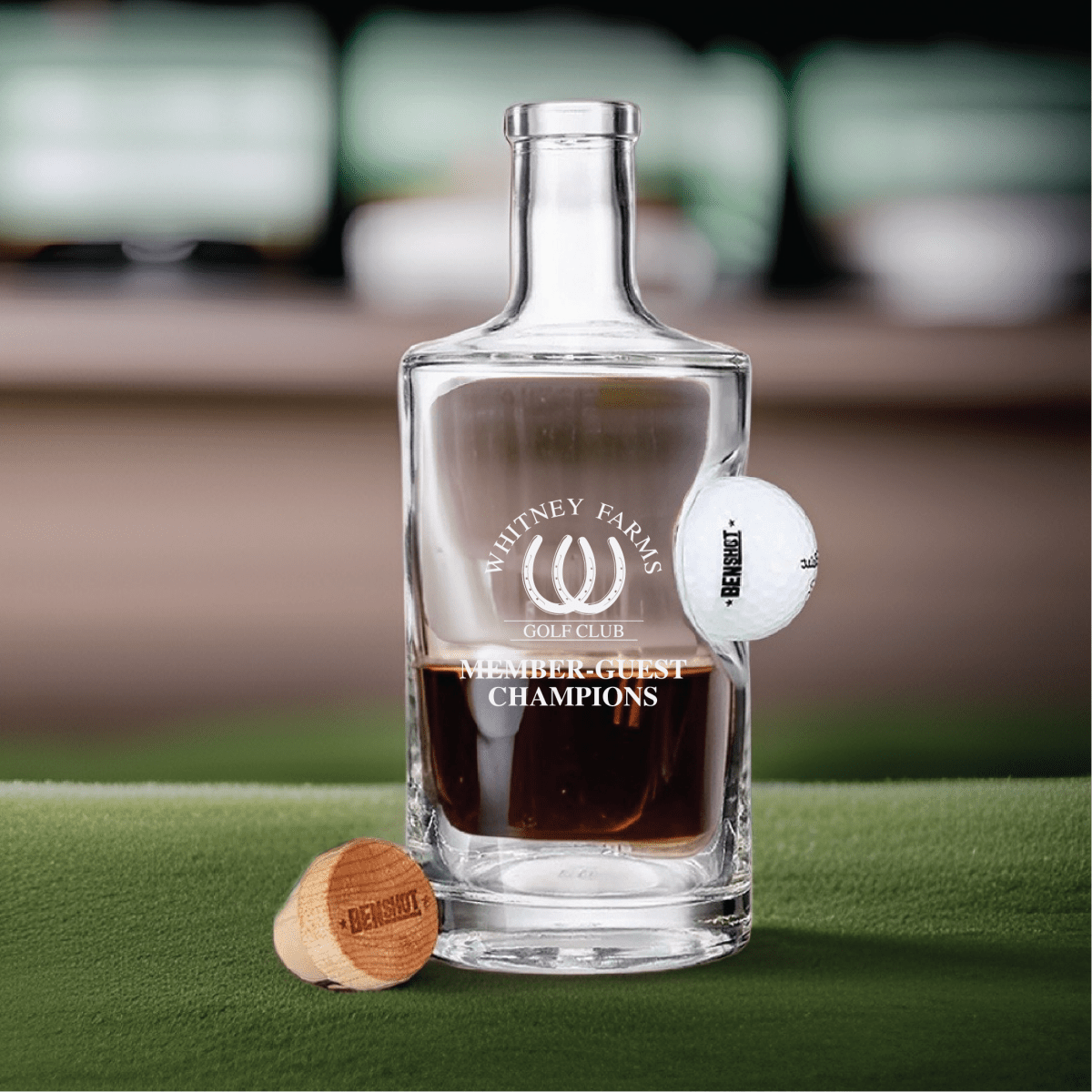 Custom Logo Golf Ball Decanter Set - Golf Outing - GroomsDay