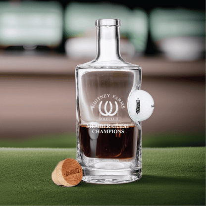Custom Logo Golf Ball Decanter Set - Golf Outing - GroomsDay