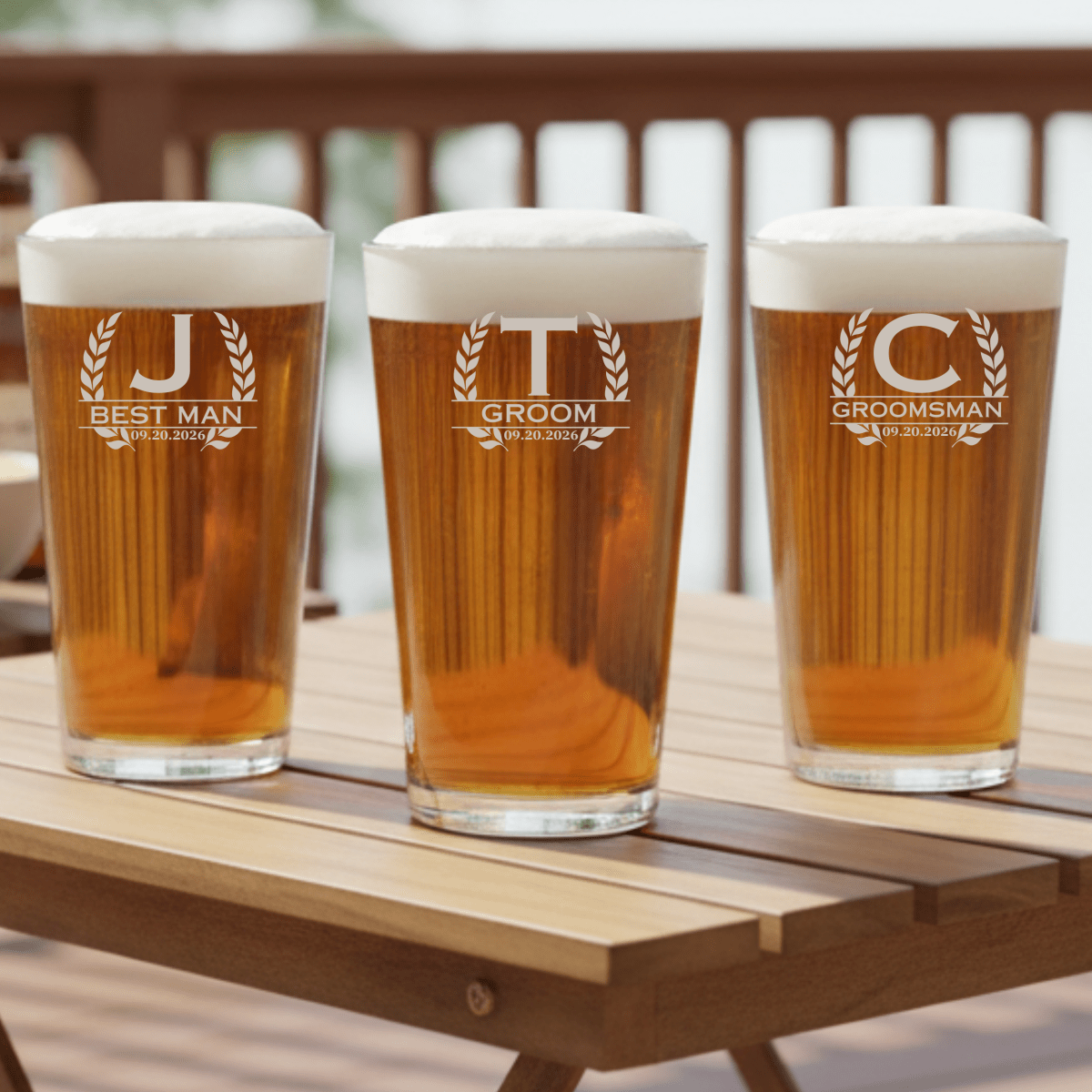 The Signature Groomsmen Pint Glass - Groomsmen - GroomsDay