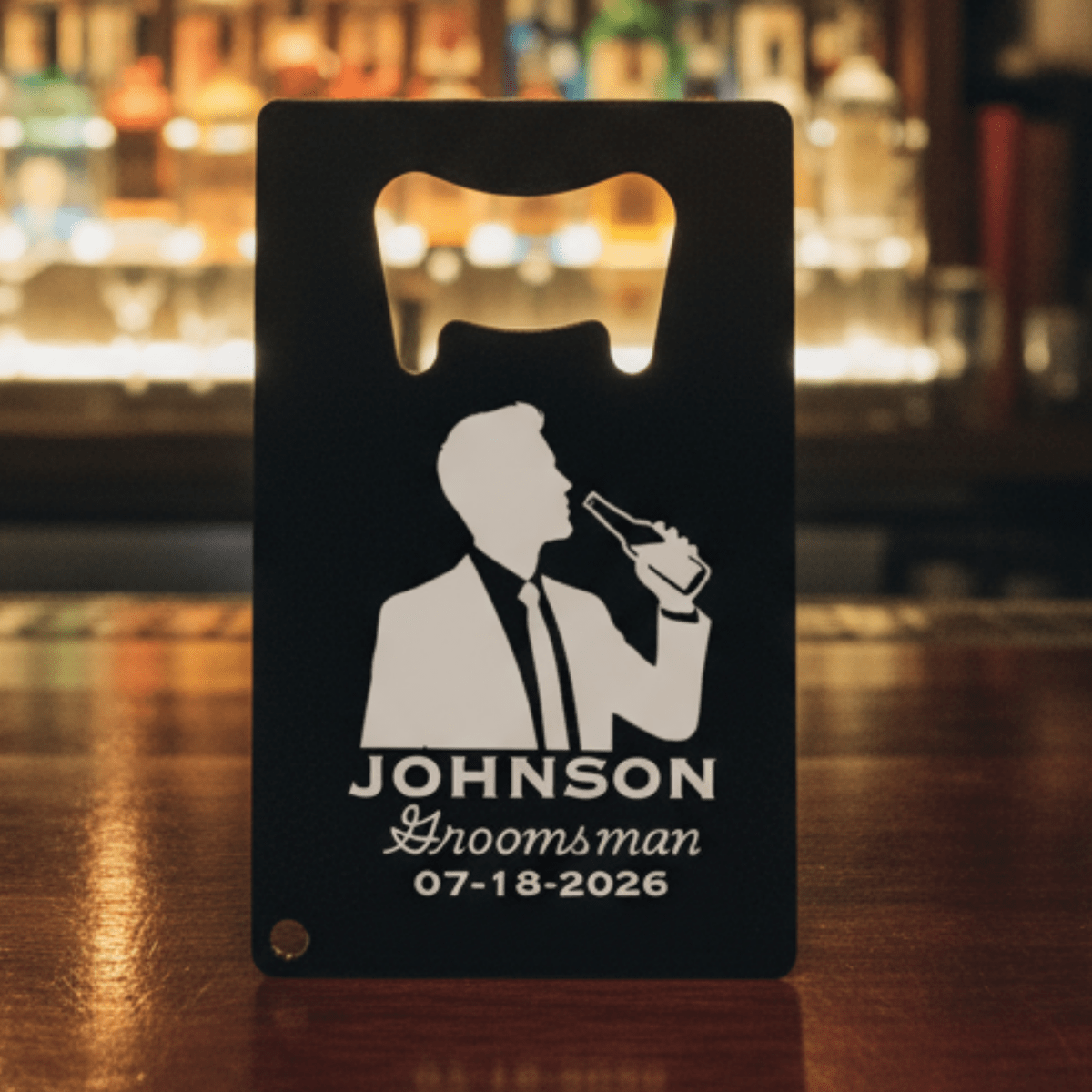 Suited Up Card Opener - Bottle Openers - GroomsDay