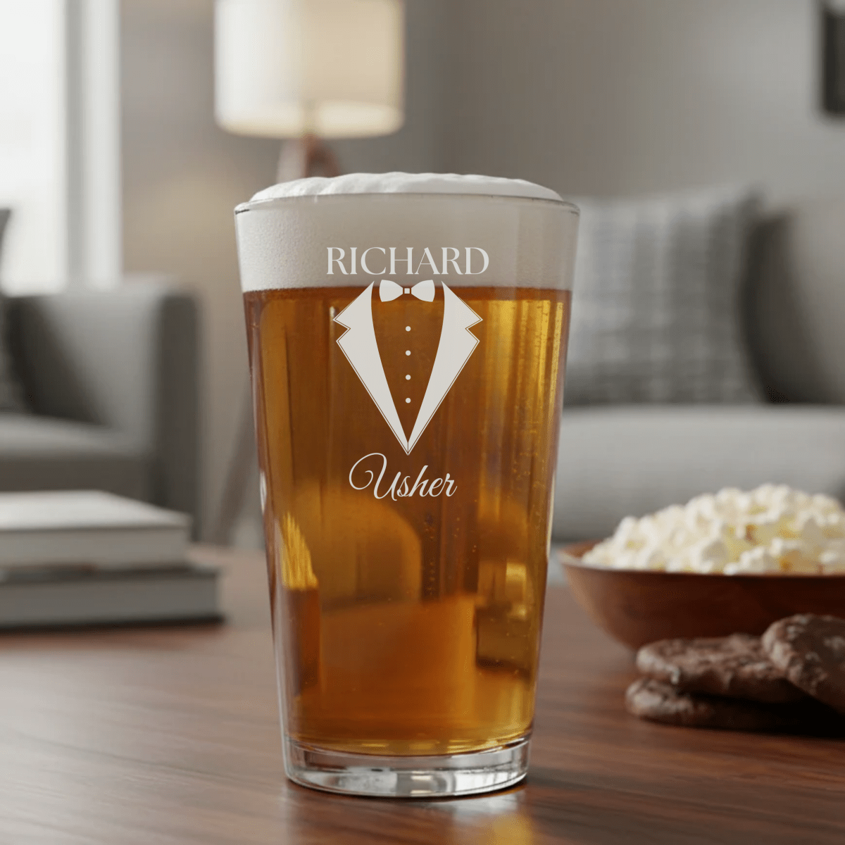 Wedding Party Pint Glass - Groomsmen - GroomsDay