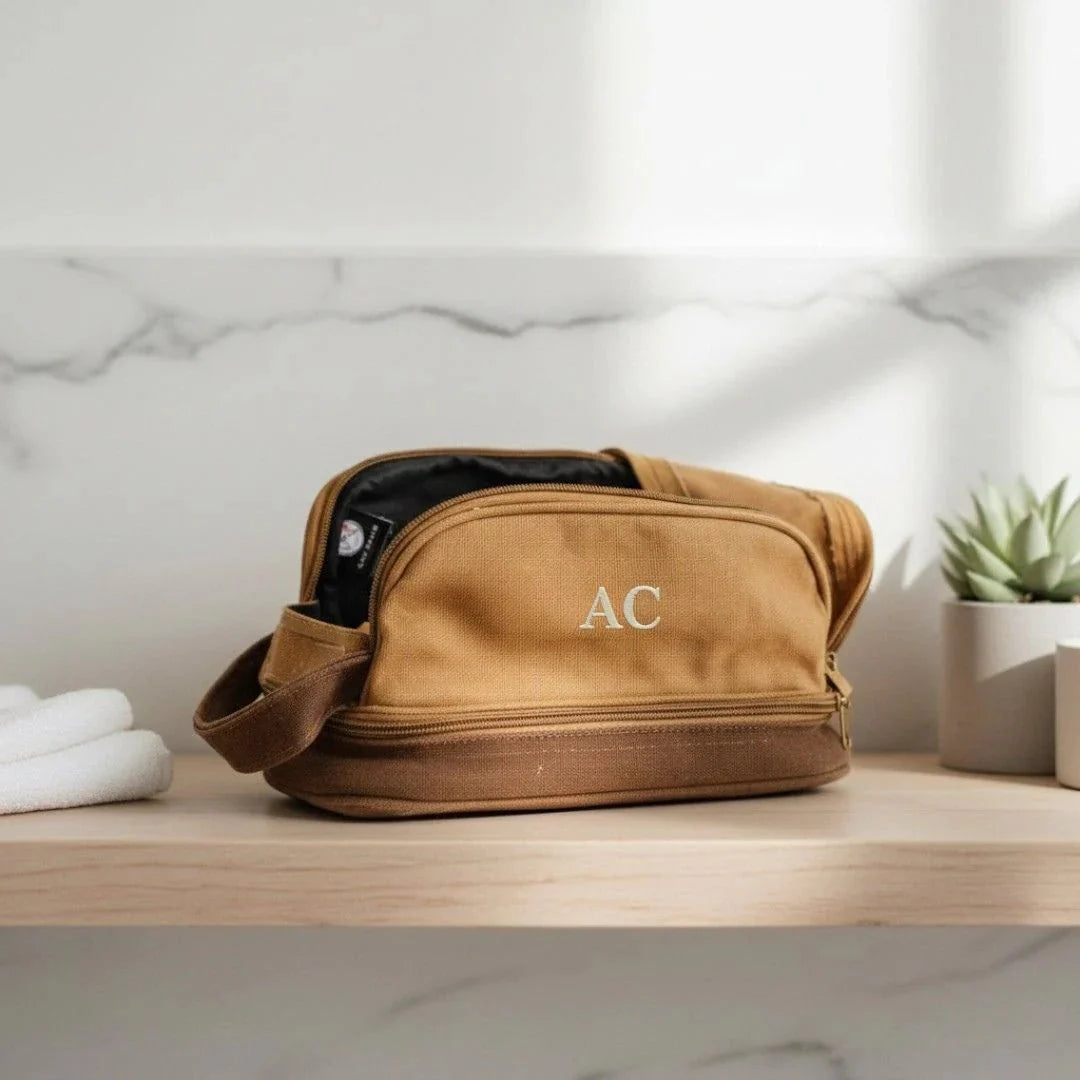 Canvas Toiletry Bag - Toiletry Bag - GroomsDay