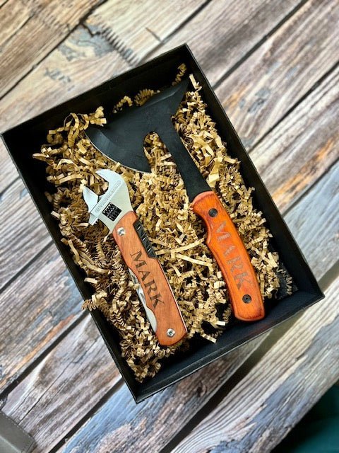 Ultimate Man Gift Box - Axes - GroomsDay