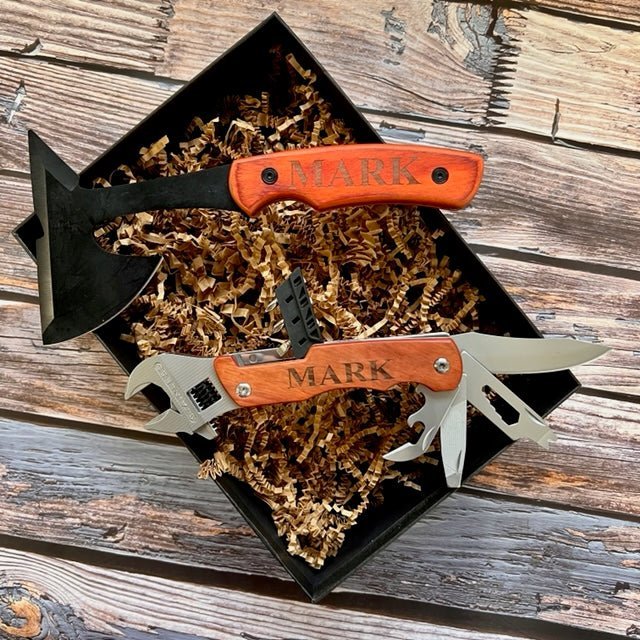 Ultimate Man Gift Box - Axes - GroomsDay