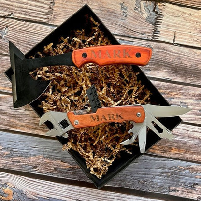 Ultimate Man Gift Box - Axes - GroomsDay