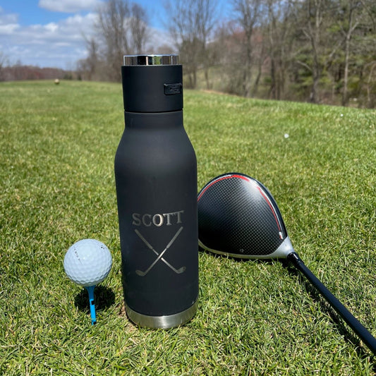 Golf Water Bottle & Speaker - GroomsDay