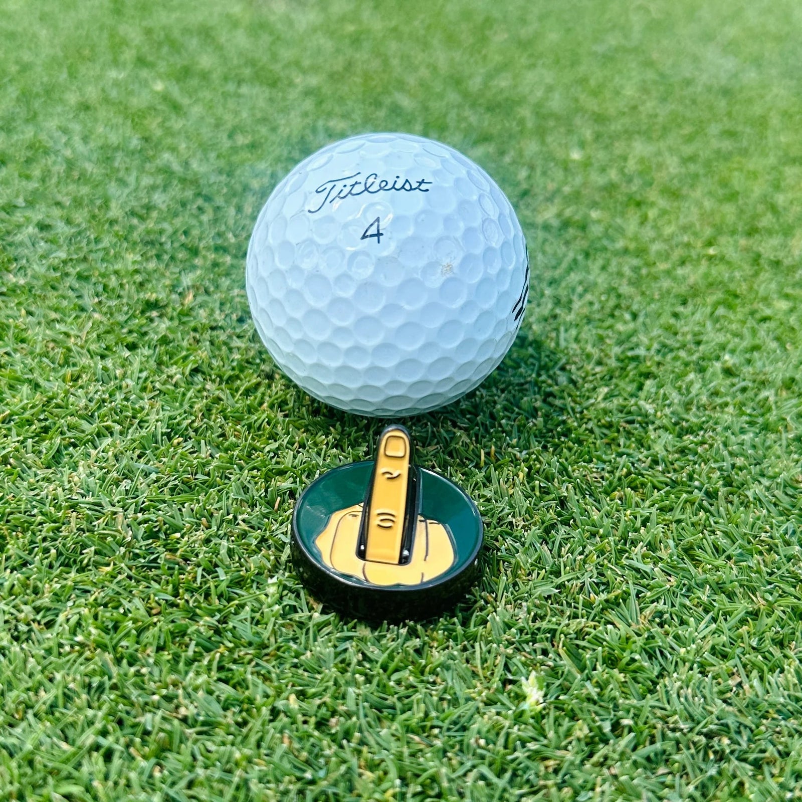 Flip The Bird Ball Marker & Hat Clip