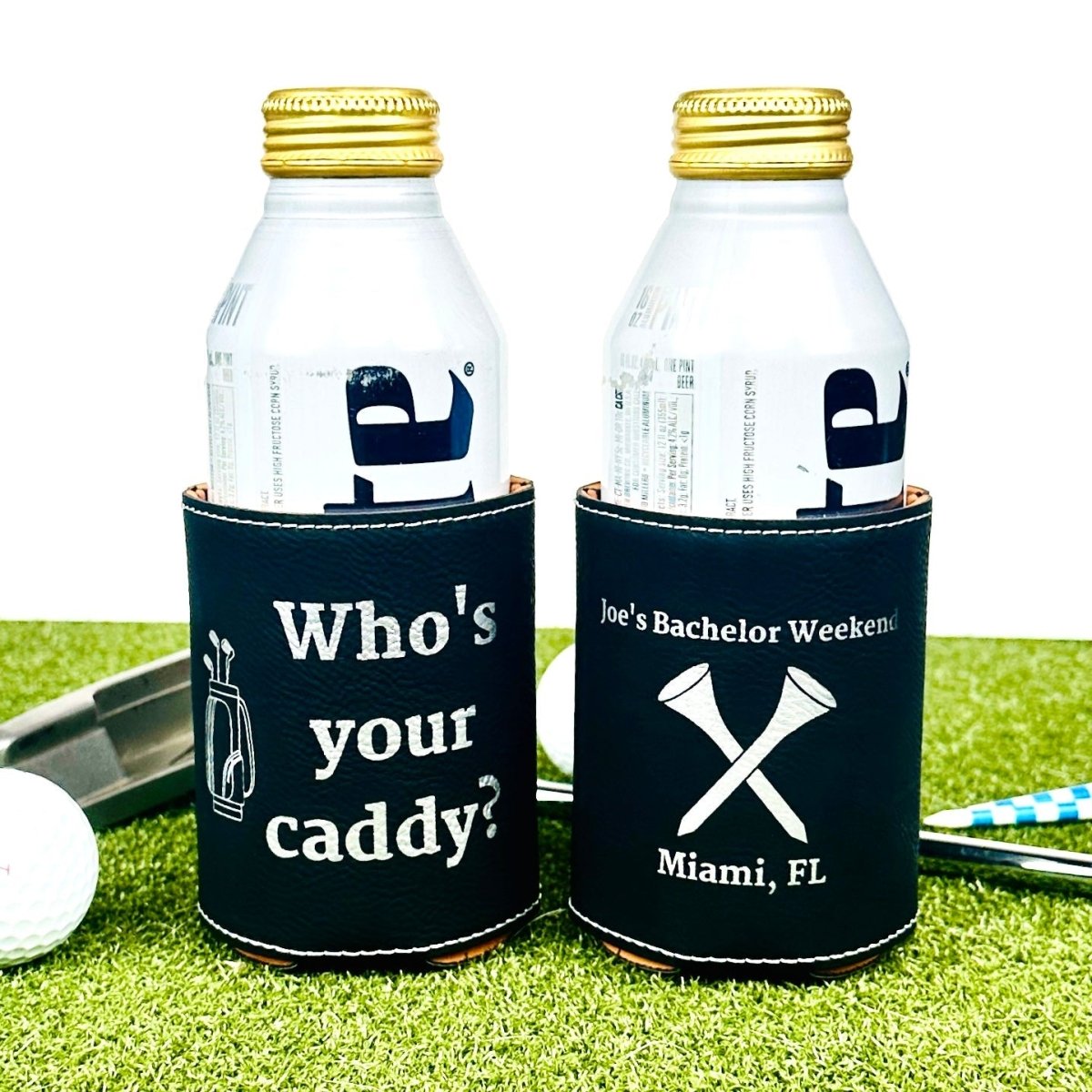 Bachelor Party Golf Weekend Can Cooler - Personalized Koozie - GroomsDay