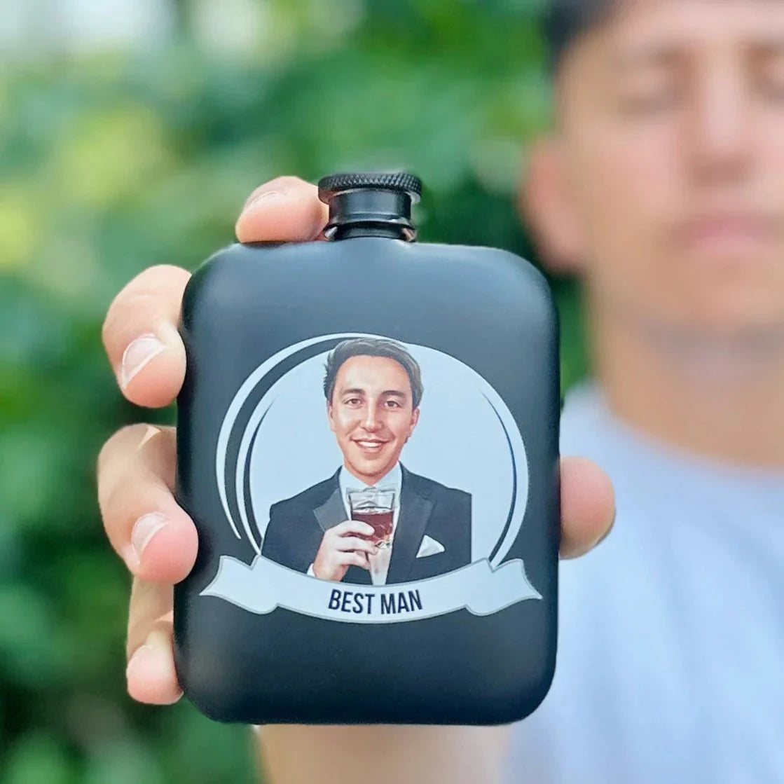 Groomsman Grins Flask - Flask - GroomsDay