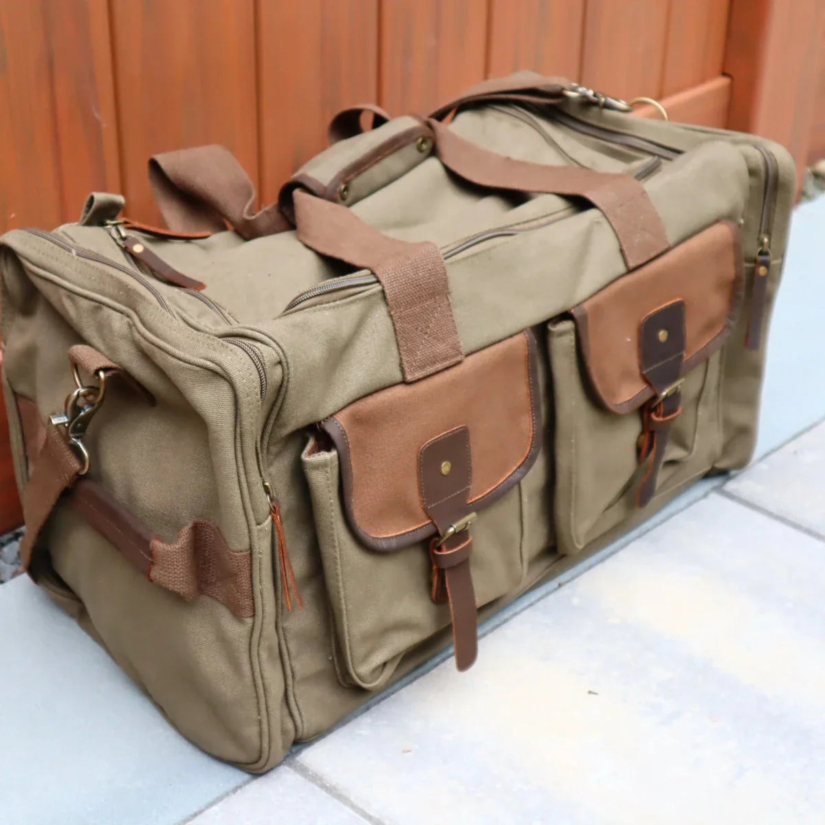 Personalized Canvas Carry - On Bag - Duffel Bags - GroomsDay