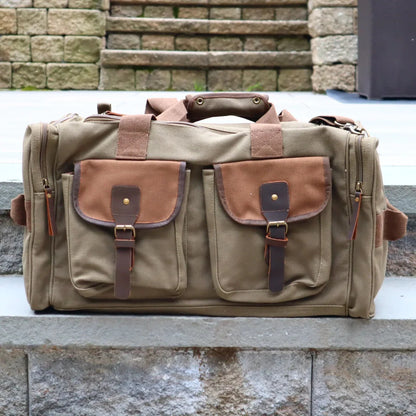 Personalized Canvas Carry - On Bag - Duffel Bags - GroomsDay
