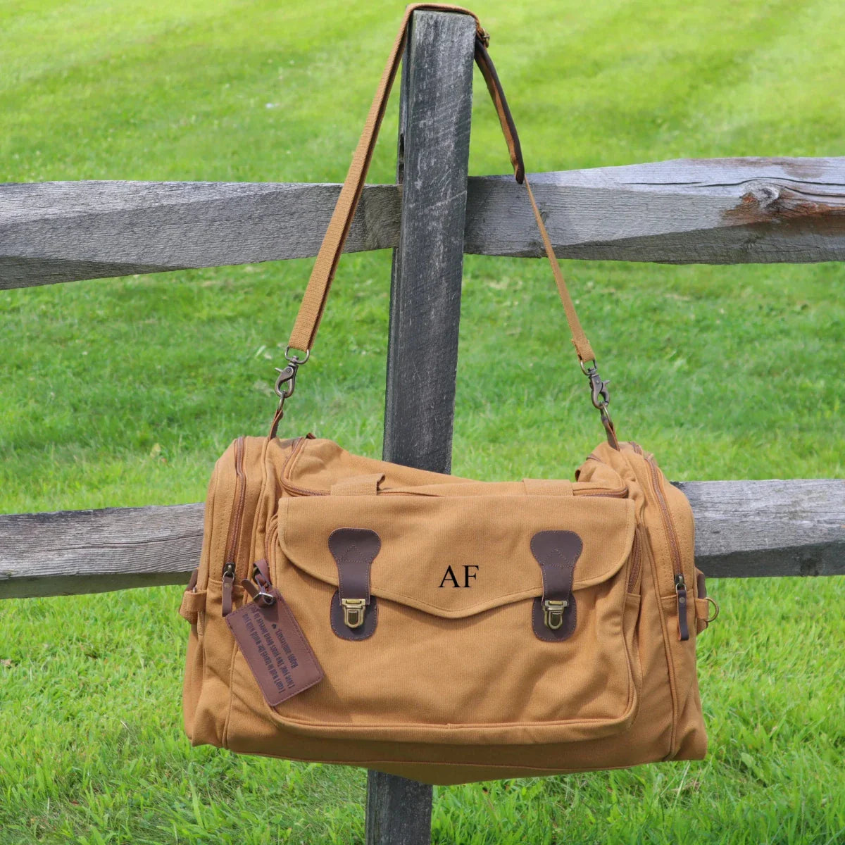 Thoughtful Personalized Duffle Bag with Custom Message - Duffle Bag - GroomsDay