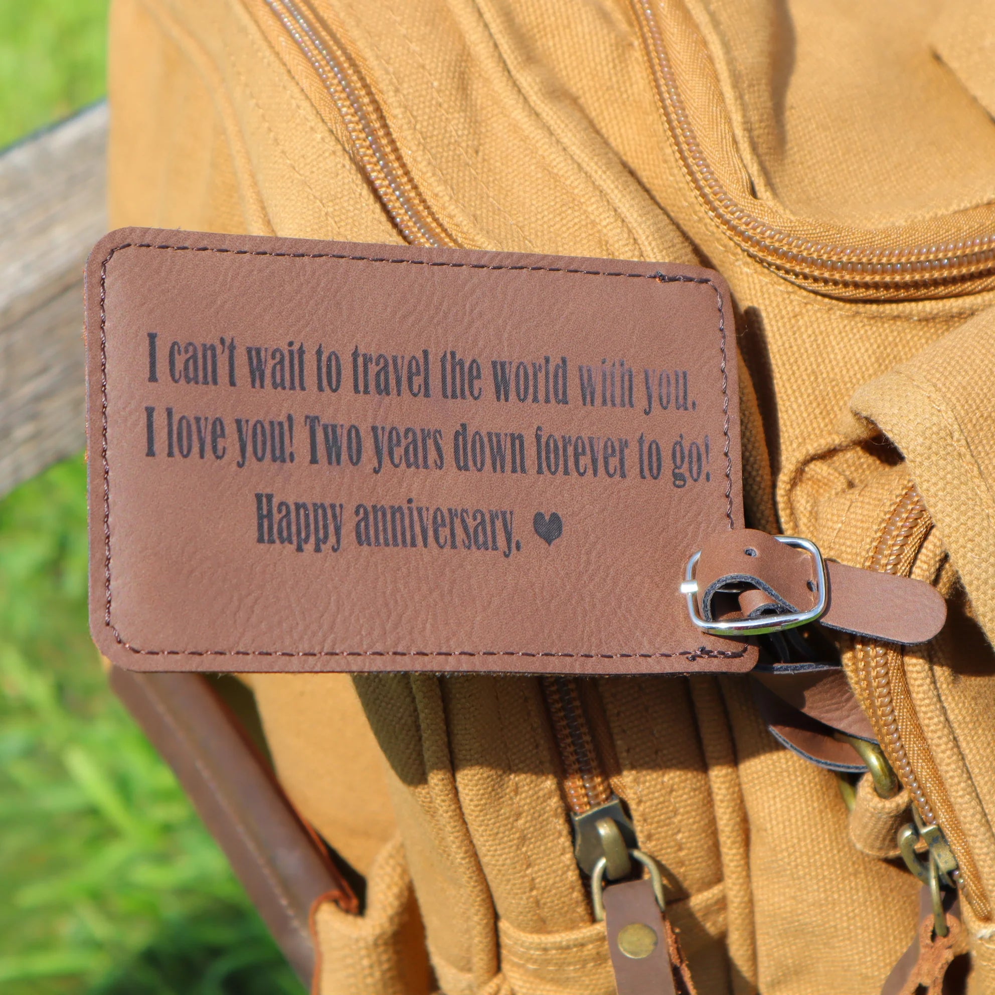 Sentimental Personalized Duffle Bag with Custom Message