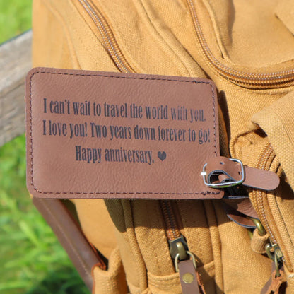 Thoughtful Personalized Duffle Bag with Custom Message - Duffle Bag - GroomsDay