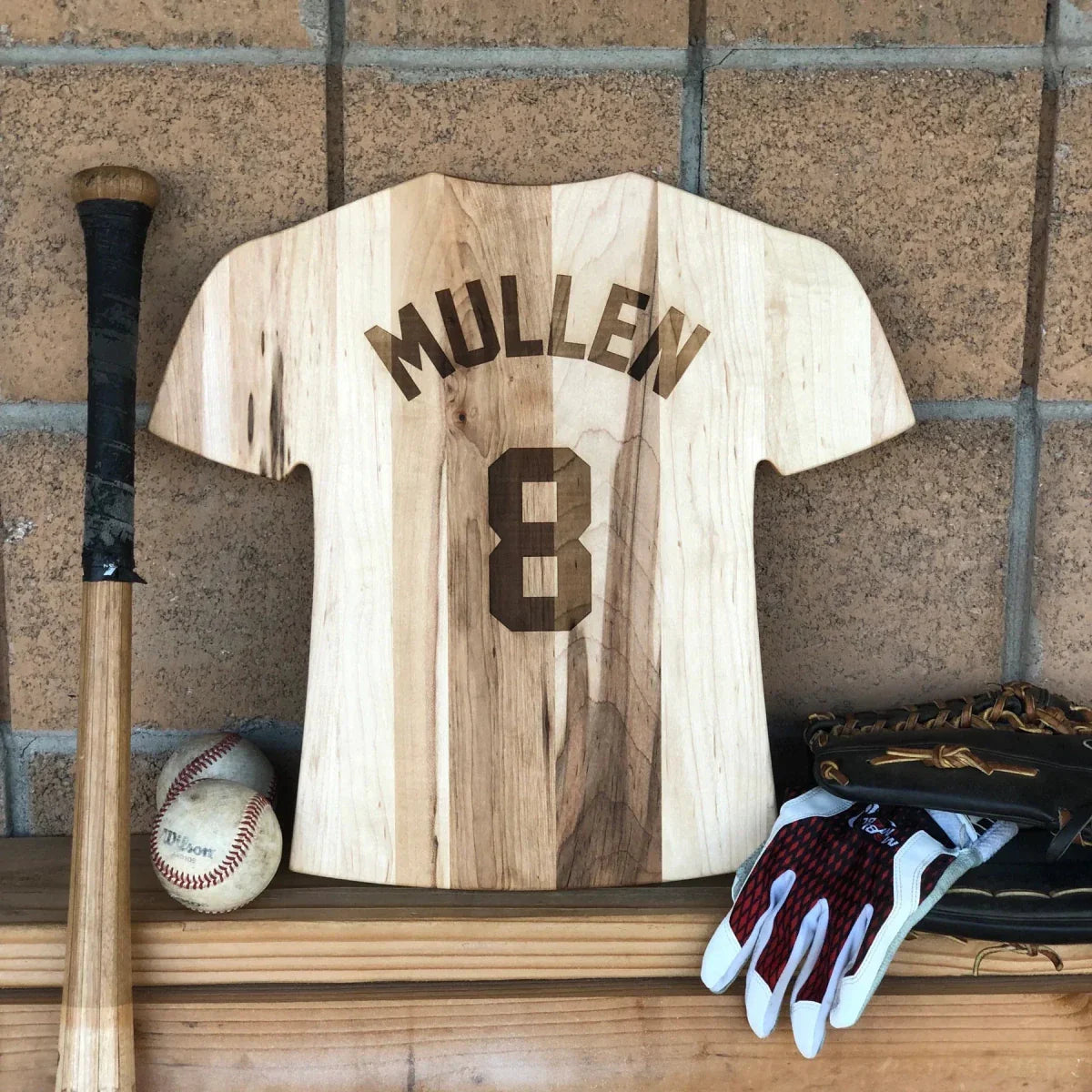 Custom Jersey Cutting Board - Baseball - GroomsDay