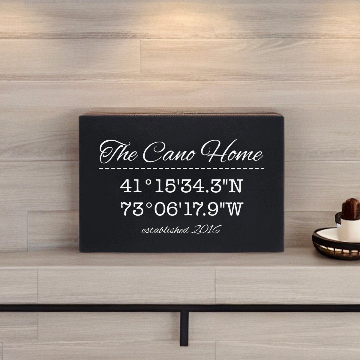 Our Home Coordinates Sign - Pub Signs - GroomsDay